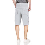 BeLighted Cargo Shorts + Twill Piping // White (34)