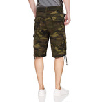 BeLighted Cargo Shorts + Twill Piping // Brown Camo (30)