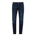 Phoenix Distressed Slim Fit Jeans // Indigo (XL)