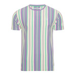 Reiner Vertical Stripe Shirt // Lilac (S)