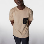 Genko Tech Pocket T-Shirt // Beige (L)