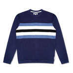 Levie Block Sweatshirt // Blue + White (XL)