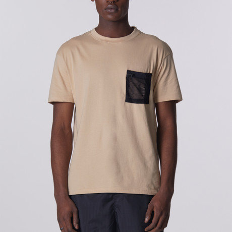 Genko Tech Pocket T-Shirt // Beige (S)