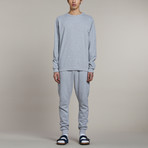 Noba Textured Crew Neck Sweatshirt // Gray (L)