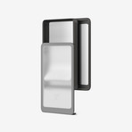 Zenlet 2+ Wallet // RFID Blocking Tray + Horizontal Compartment // Transparent + Space Gray