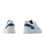 Woke Low Top Sneaker // Deep Ocean Blue + White + Light Cream (Euro: 45)