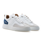 Woke Low Top Sneaker // Deep Ocean Blue + White + Light Cream (Euro: 39)