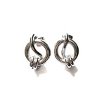 Double Knot Earrings // Sterling Silver