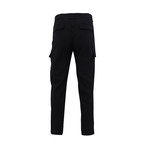 Woven Cargo Draw Pant // Black (S)
