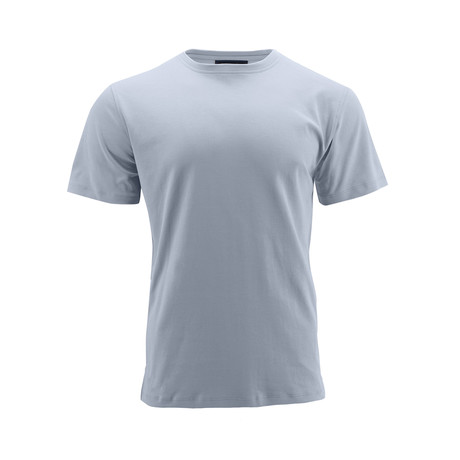 Basic Crew Short-Sleeve Shirt // Light Blue (S)