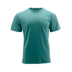 Basic Crew Short-Sleeve Shirt // Aqua (XL)