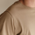 Short-Sleeve Basic Crew Shirt // Khaki (2XL)