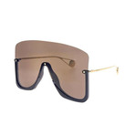 Men's GG0540S-001 Sunglasses // Black + Brown