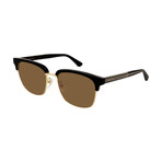 Gucci // Men's GG0382S-002 Sunglasses // Black + Brown