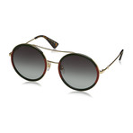 Gucci // Women's GG0061S-003 Sunglasses // Gold + Black + Gray Gradient