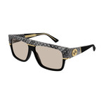 Gucci // Men's GG0483S-001 Sunglasses // Black + Gray