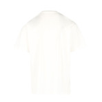 Unisex Brushstroke Logo T-Shirt // White + Red (XS)