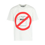 Unisex Logo T- Shirt // White + Red (M)