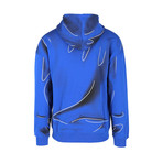 Men's Logo Hooded Sweatshirt // Bluette + Fuchsia (Euro: 44)