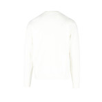 Men's Brushstroke Sweatshirt // White + Red (Euro: 48)