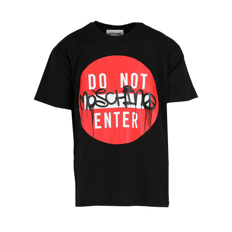 Unisex "Do Not Enter" T- Shirt // Black + Red (XS)