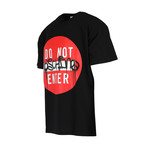 Unisex "Do Not Enter" T- Shirt // Black + Red (XS)