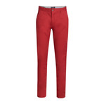 Cotton Stretch Chino // Burnt Red (34WX32L)
