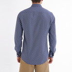 Fidelio Button-Up Shirt // Navy + White (3XL)