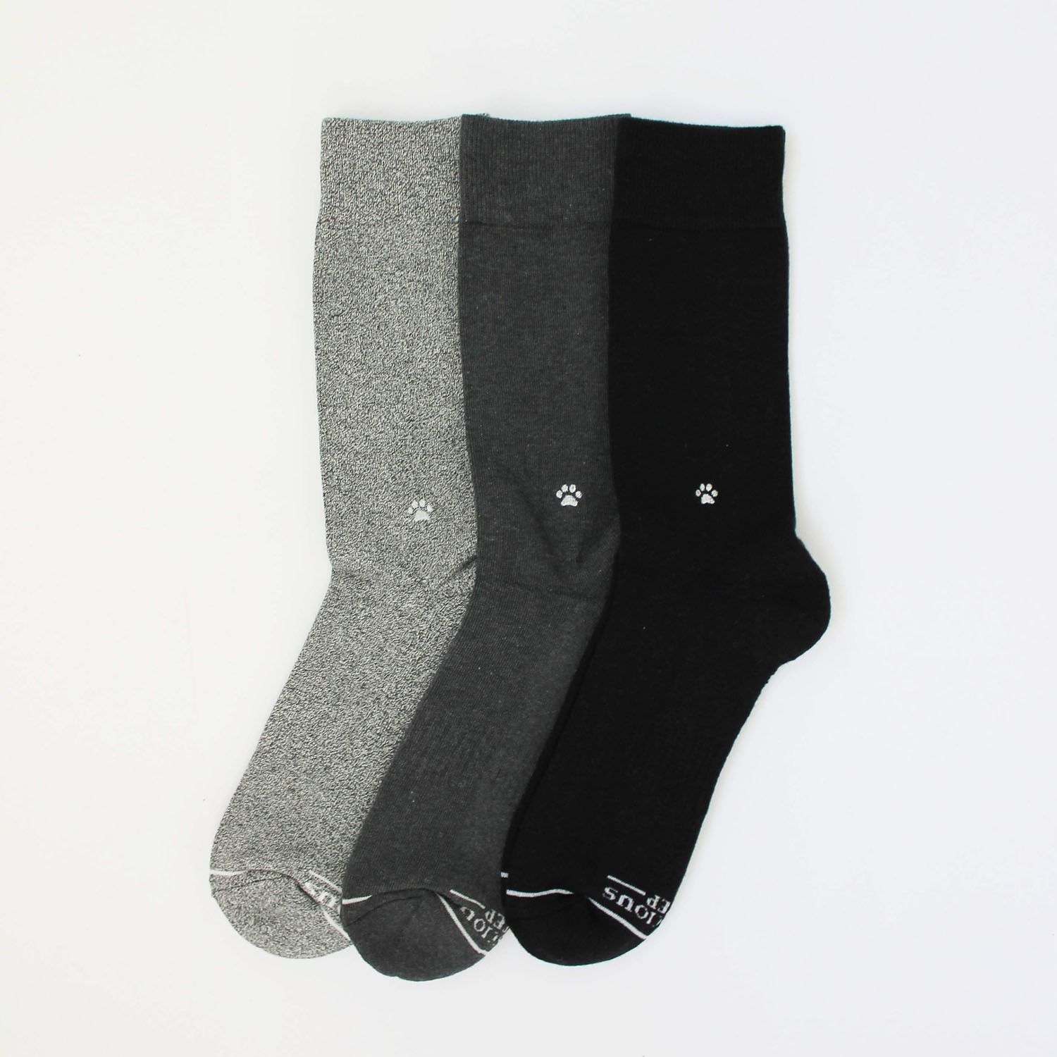 Socks that Save Dogs // Black + Gray (Small) - Conscious Step - Touch ...