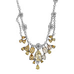 Stefan Hafner 18k White Gold Multi-Stone Necklace