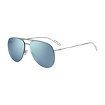 Men's 0205S-06LB-599O Sunglasses // Ruthenium + Azure Mirror