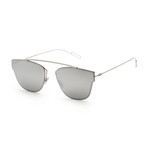 Men's 0204S-0011-570T Sunglasses // Matte Palladium + Silver Mirror