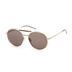 Men's 0234S-006J-54IR Sunglasses // Gold Havana + Gray