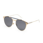 Men's Motion 1S-0J5G-53TE Sunglasses // Gold + Gray Blue