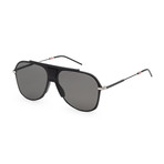 Men's 0224S-0O6W-99FQ Sunglasses // Black Ruthenium + Dark Gray