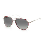 Men's Ridings 0KWX-62RR Sunglasses // Palladium Red + Dark Gray Gradient