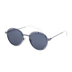 Men's Round Sunglasses // Palladium Blue