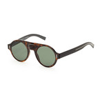 Men's Fraction 2S-0086-4770 Sunglasses // Brown + Green