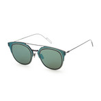 Men's Compo 1FS-0A2J-65A9 Sunglasses // Light Blue + Brown