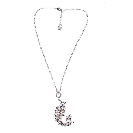 Versace Versus // Women's Silver Fish Necklace // Silver Tone
