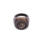 Versace Versus // Men's Lionhead Bronze Ring // Bronze Tone (Large)