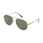 Prada // Men's 55US ZVN198 Polarized Sunglasses // Green