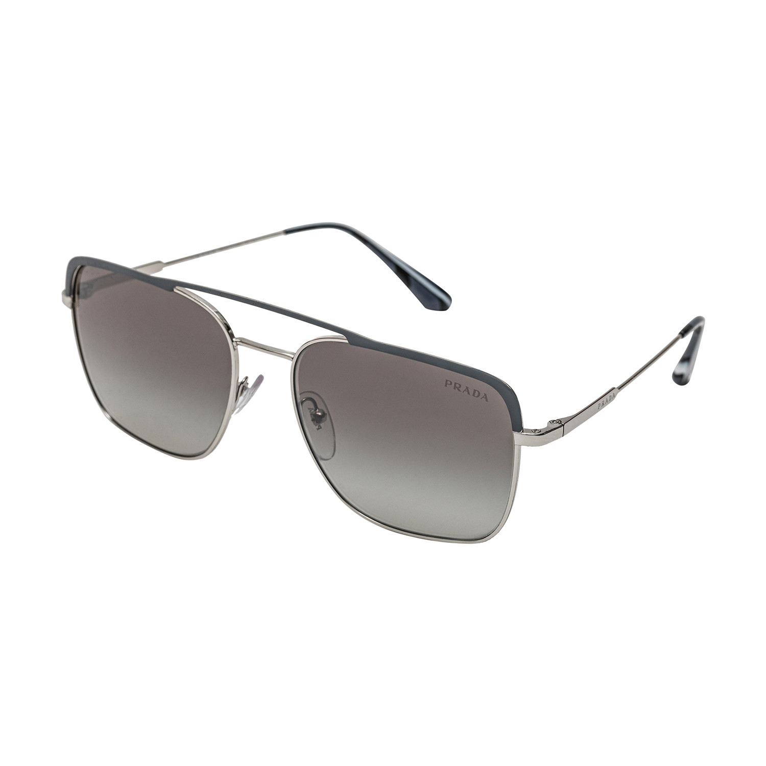 Prada // Men's 53VS 3294S1 Sunglasses // Gray Gradient + Silver Mirror ...