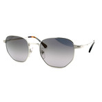 Persol // Men's PO02446S-518-M3 Sunglasses // Silver + Gray Gradient