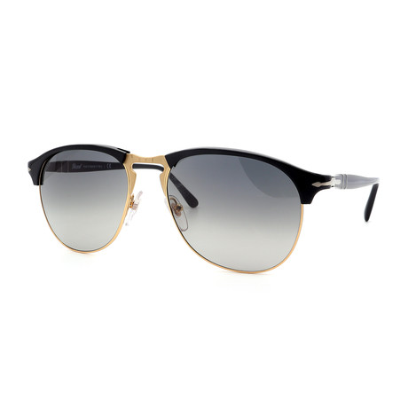 Persol // Men's PO8649S-95-71 Sunglasses // Black + Gray Gradient