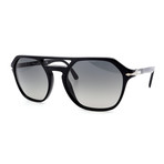 Persol // Men's PO3206S-95-71 Sunglasses // Black + Gray