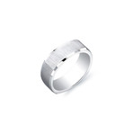 Satin Center Square Band Ring // 7mm (8.5)