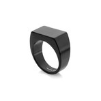 Black IP Matte Stainless Steel Signet Ring (7)