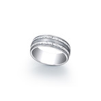Titanium Ring + Silver Inlay // 8mm (10)