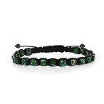 Square Bracelet // Black + Green